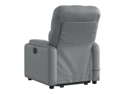 Discount Poltrona massagens reclinável elevatória couro artif. SHL828695 Cinzento