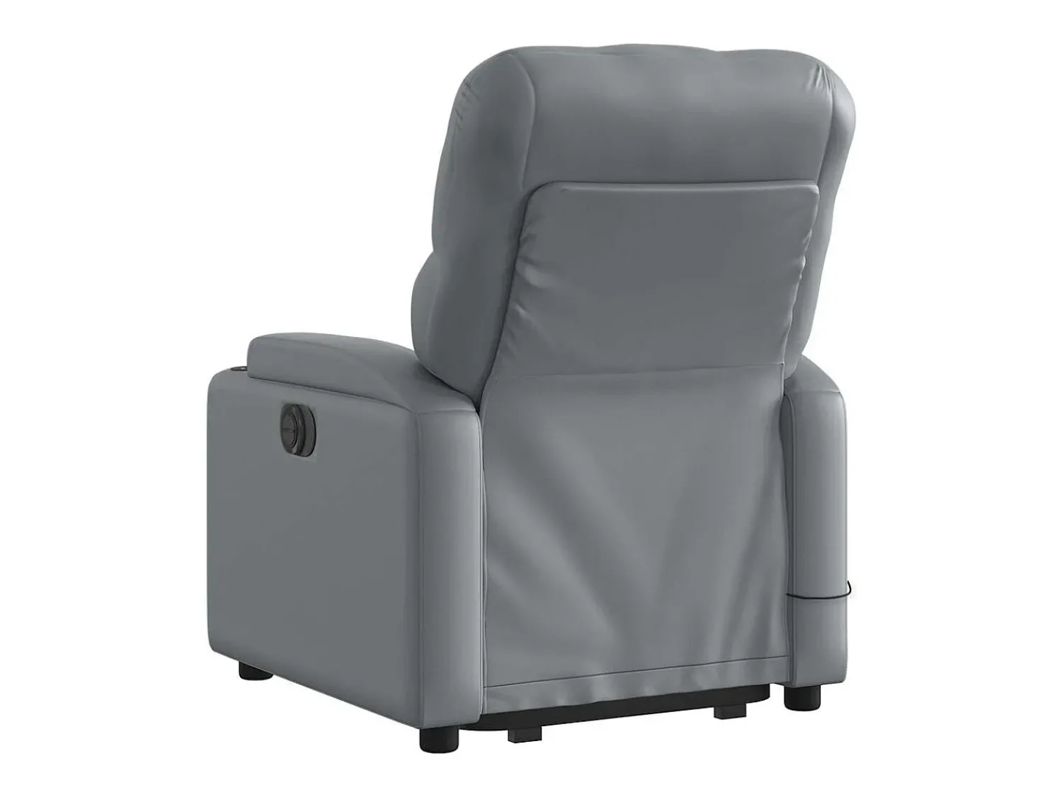 Discount Poltrona massagens reclinável elevatória couro artif. SHL828695 Cinzento