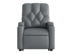 Discount Poltrona massagens reclinável elevatória couro artif. SHL828695 Cinzento