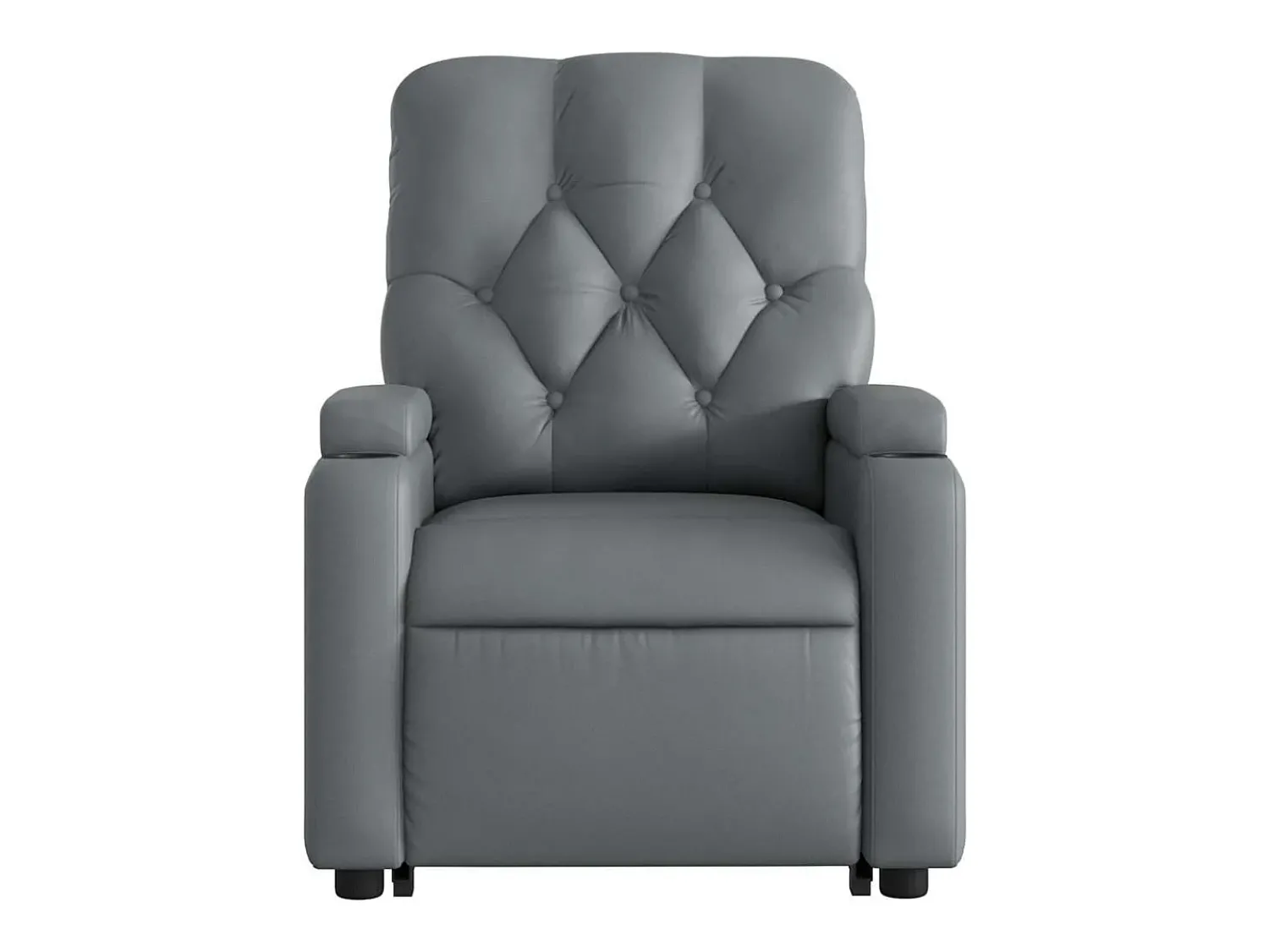 Discount Poltrona massagens reclinável elevatória couro artif. SHL828695 Cinzento