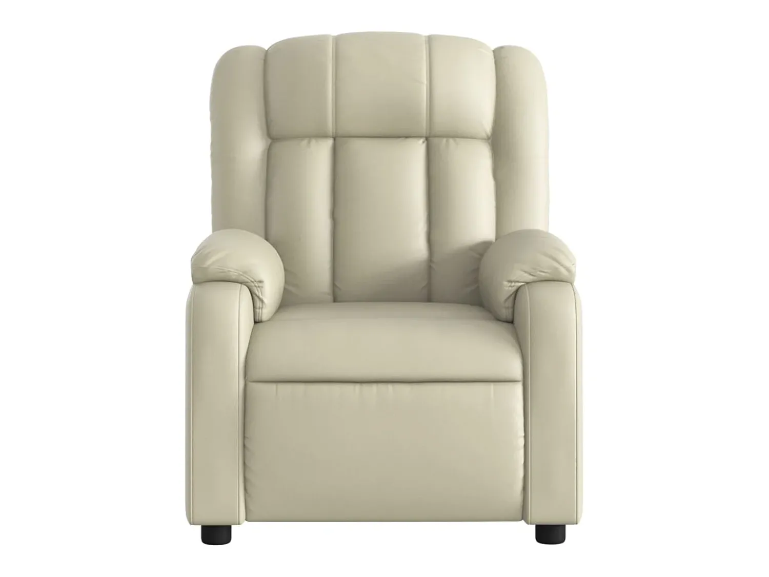 Poltrona massagens reclinável elétrica couro artificial SHL315029^ Poltrona