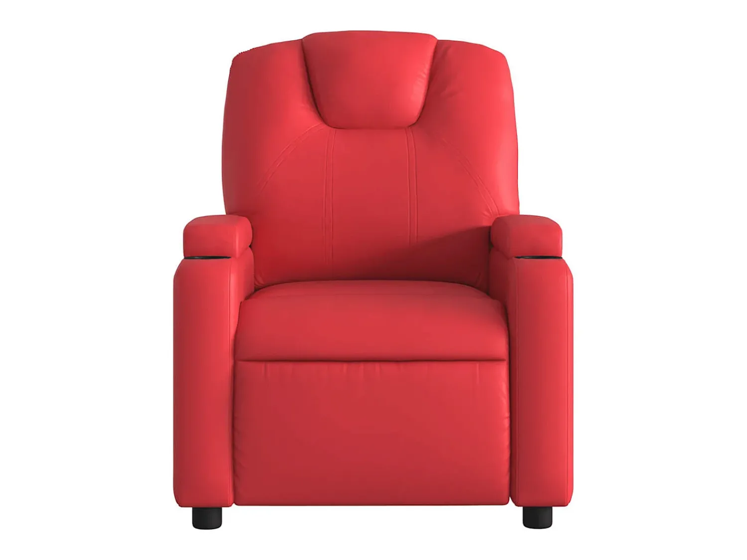 Poltrona| Poltrona massagens reclinável elétrica couro artif. SHL160266 Vermelho