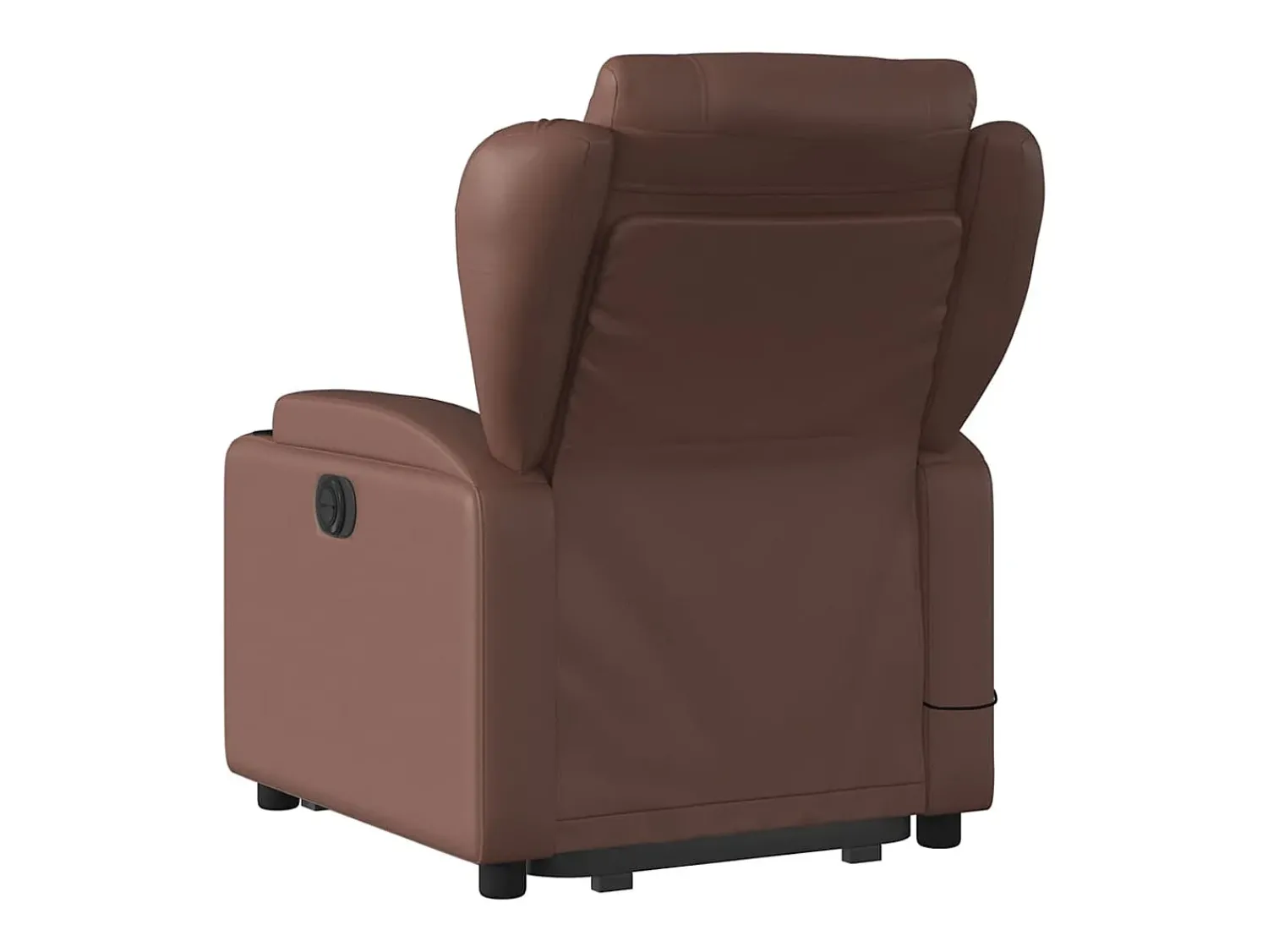 Poltrona| Poltrona massagens reclinável elevatória couro artif. SHL480646 Castanho