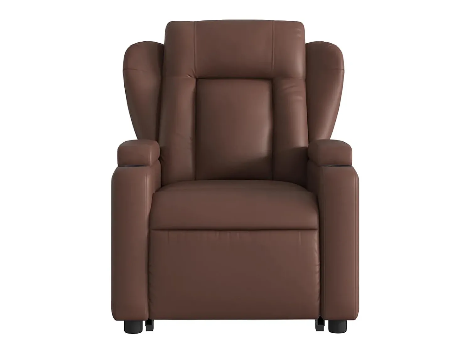 Poltrona| Poltrona massagens reclinável elevatória couro artif. SHL480646 Castanho