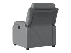 Poltrona* Poltrona massagens reclinável elétrica couro artif. SHL552682 Cinzento