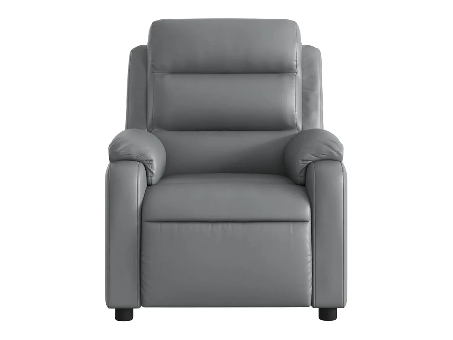 Poltrona* Poltrona massagens reclinável elétrica couro artif. SHL552682 Cinzento
