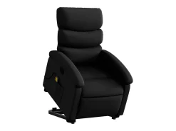 Poltrona* Poltrona massagens reclinável elevatória couro artificial SHL575680 Preto
