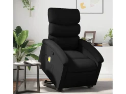 Poltrona* Poltrona massagens reclinável elevatória couro artificial SHL575680 Preto