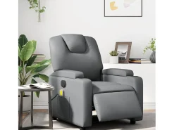 Poltrona massagens reclinável elétrica couro artif. SHL466530^ Poltrona