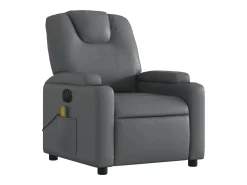 Poltrona massagens reclinável elétrica couro artif. SHL466530^ Poltrona