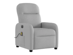 Poltrona massagens reclinável elétrica tecido -nublado SHL778826^ Poltrona