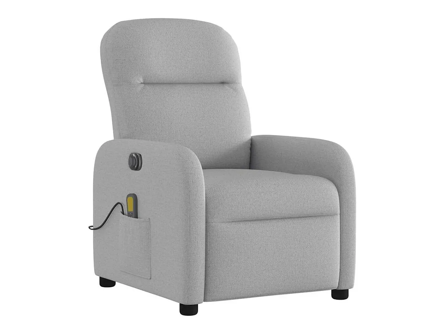 Poltrona massagens reclinável elétrica tecido -nublado SHL778826^ Poltrona