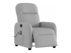 Poltrona massagens reclinável elétrica tecido -nublado SHL778826^ Poltrona