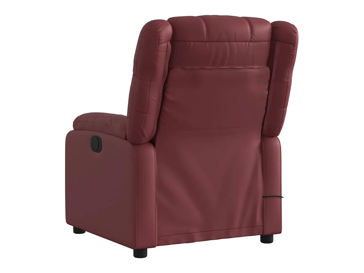 Poltrona| Poltrona massagens reclin. elétrica couro artif. -tinto SHL496005 Vermelho
