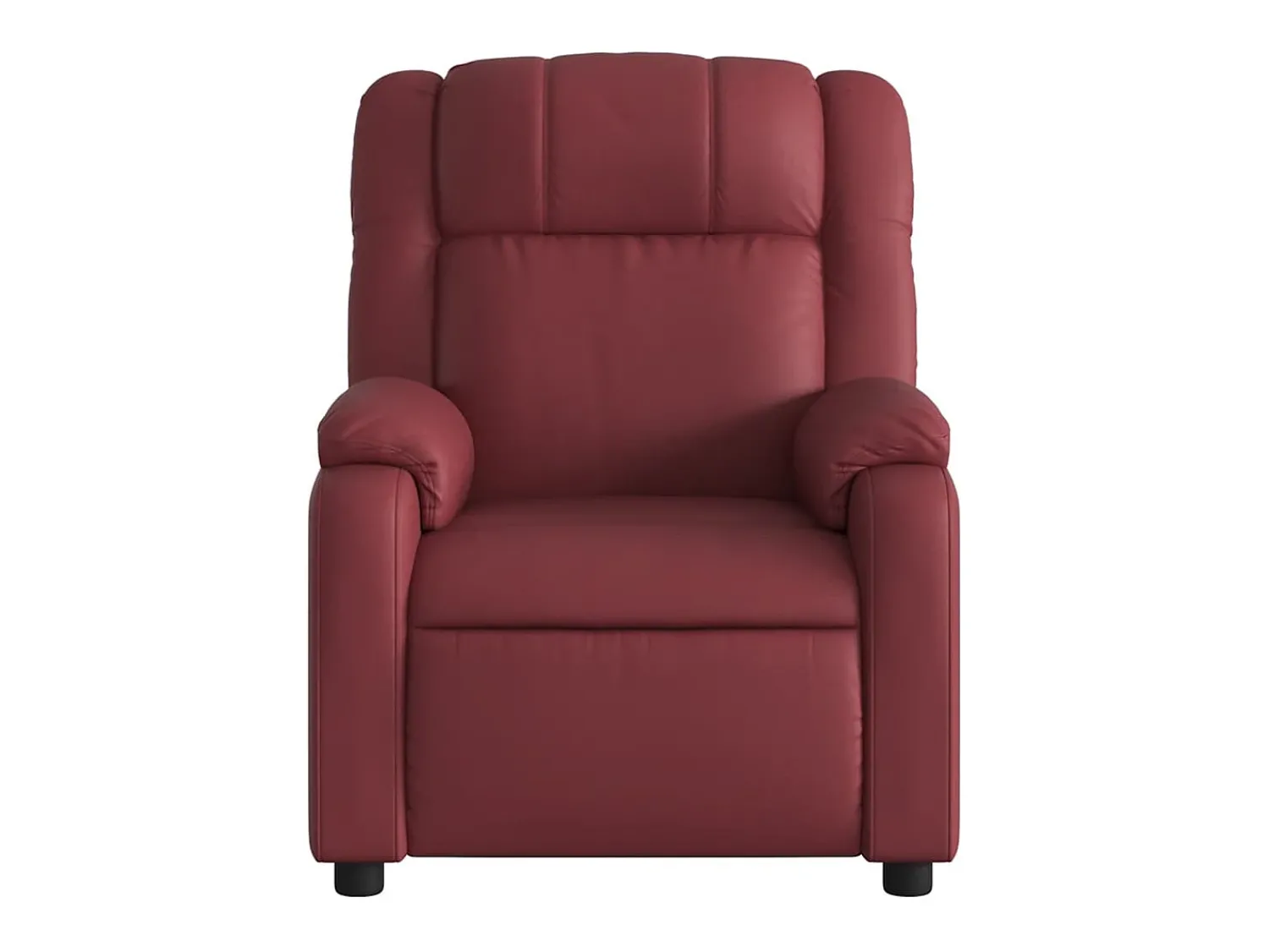 Poltrona| Poltrona massagens reclin. elétrica couro artif. -tinto SHL496005 Vermelho