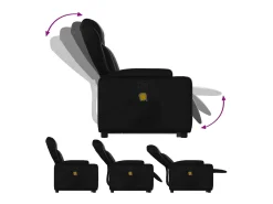 Poltrona* Poltrona massagens reclinável elevatória couro artificial SHL778472 Preto