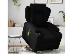 Poltrona* Poltrona massagens reclinável elevatória couro artificial SHL778472 Preto