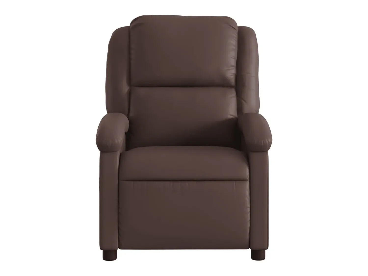 Poltrona| Poltrona massagens reclinável elétrica couro artif. SHL31630 Castanho
