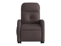 Outlet Poltrona massagens reclinável elevatória tecido -escuro SHL754361 Castanho