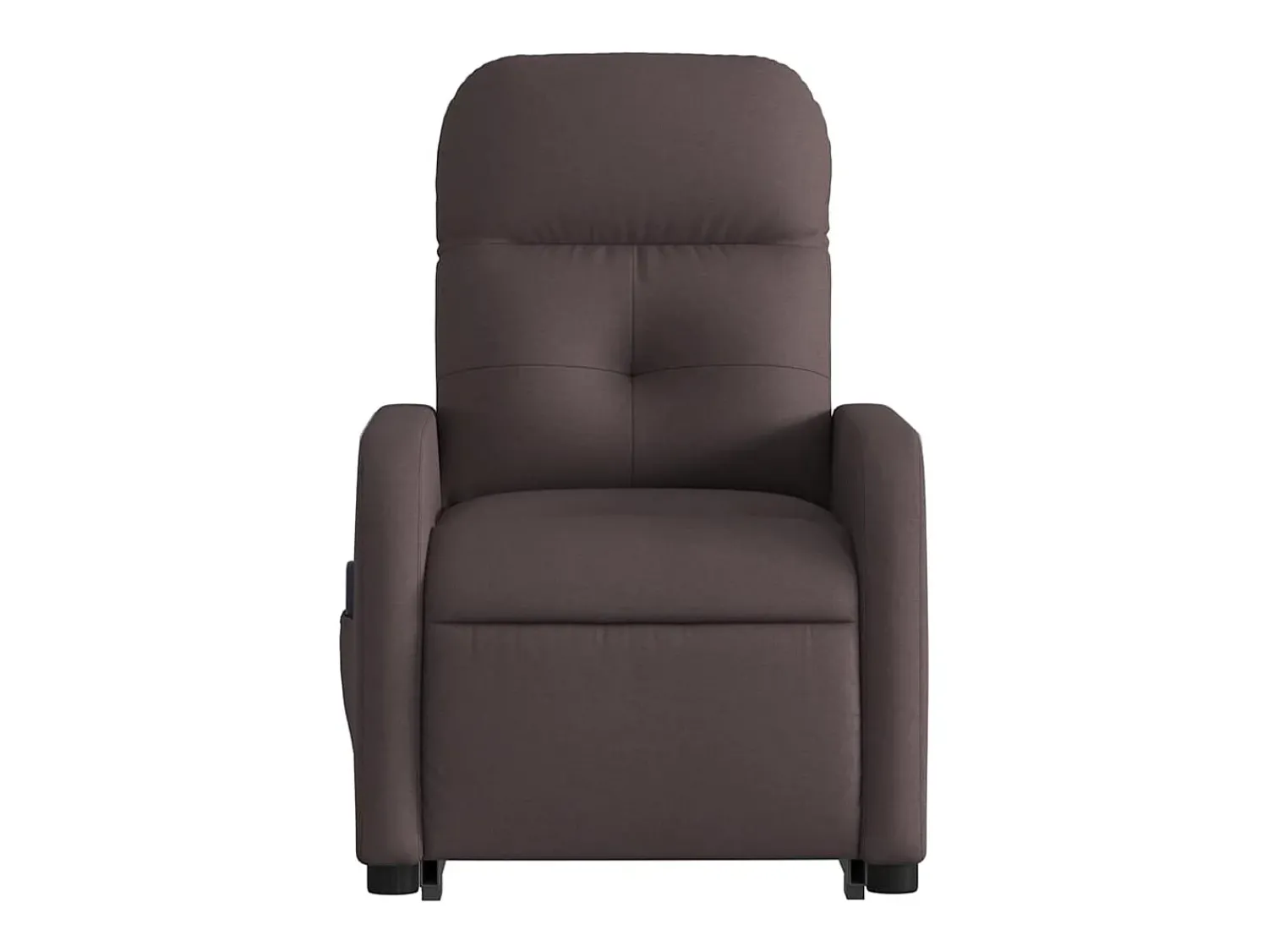 Outlet Poltrona massagens reclinável elevatória tecido -escuro SHL754361 Castanho