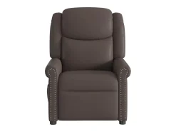 Poltrona| Poltrona massagens reclinável elétrica couro artif. SHL740243 Castanho