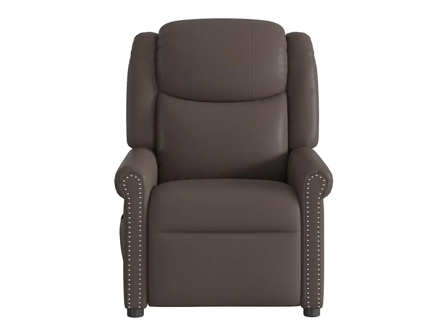 Poltrona| Poltrona massagens reclinável elétrica couro artif. SHL740243 Castanho