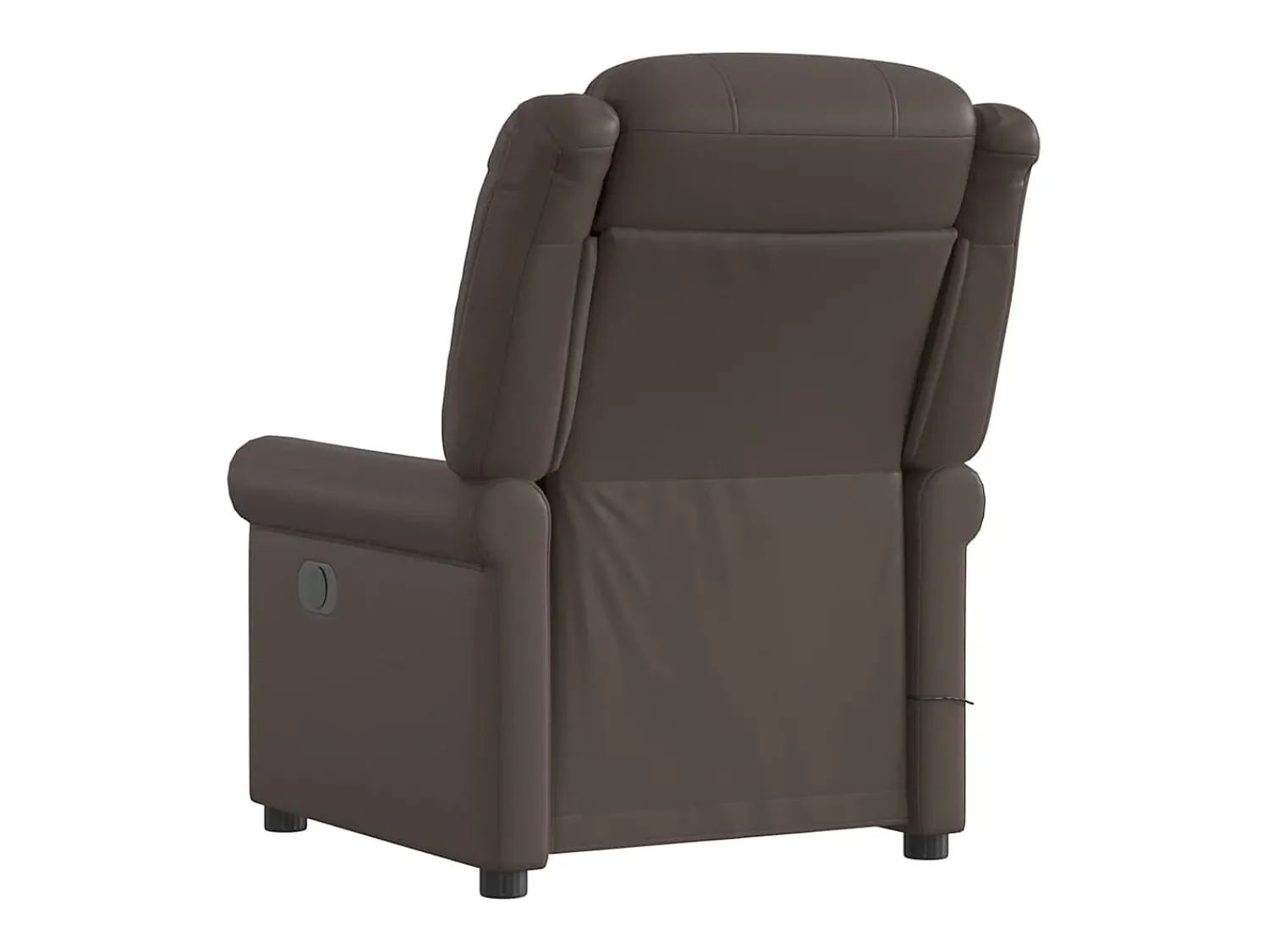 Poltrona| Poltrona massagens reclinável elétrica couro artif. SHL740243 Castanho