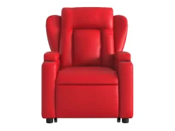 Poltrona* Poltrona massagens reclinável elevatória couro artif. SHL230128 Vermelho