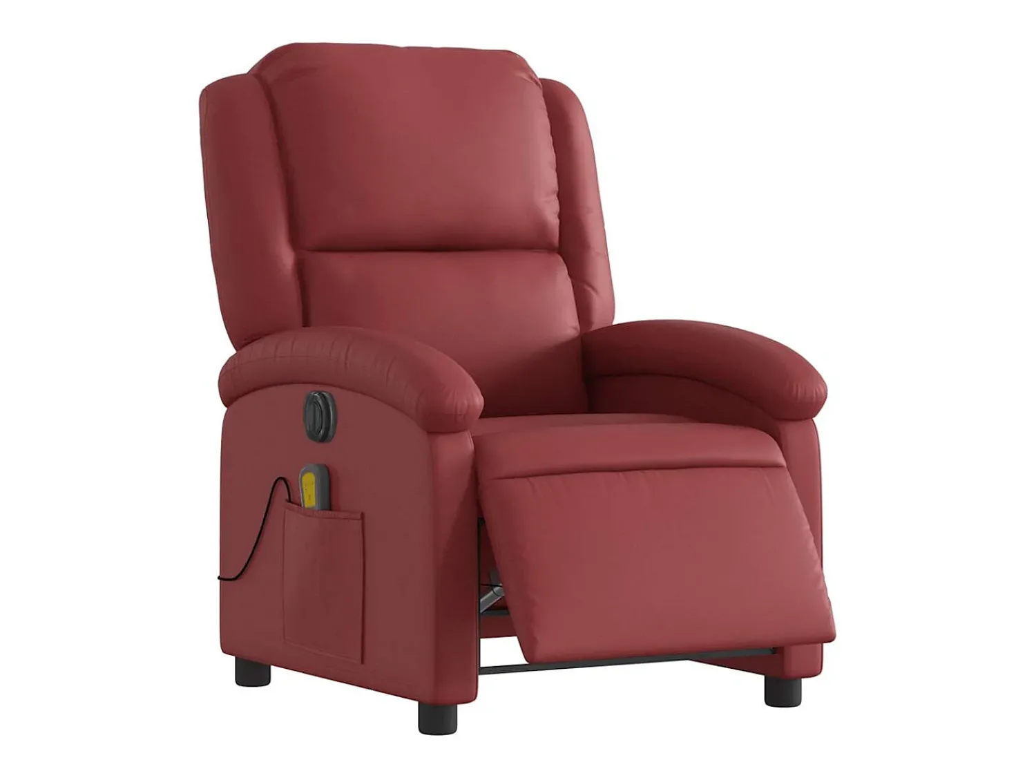 Sale Poltrona massagens reclin. elétrica couro artif. -tinto SHL838123 Vermelho