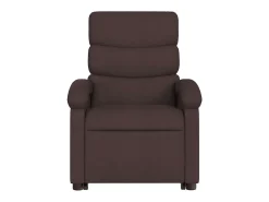 Poltrona| Poltrona massagens reclinável elevatória tecido -escuro SHL197705 Castanho