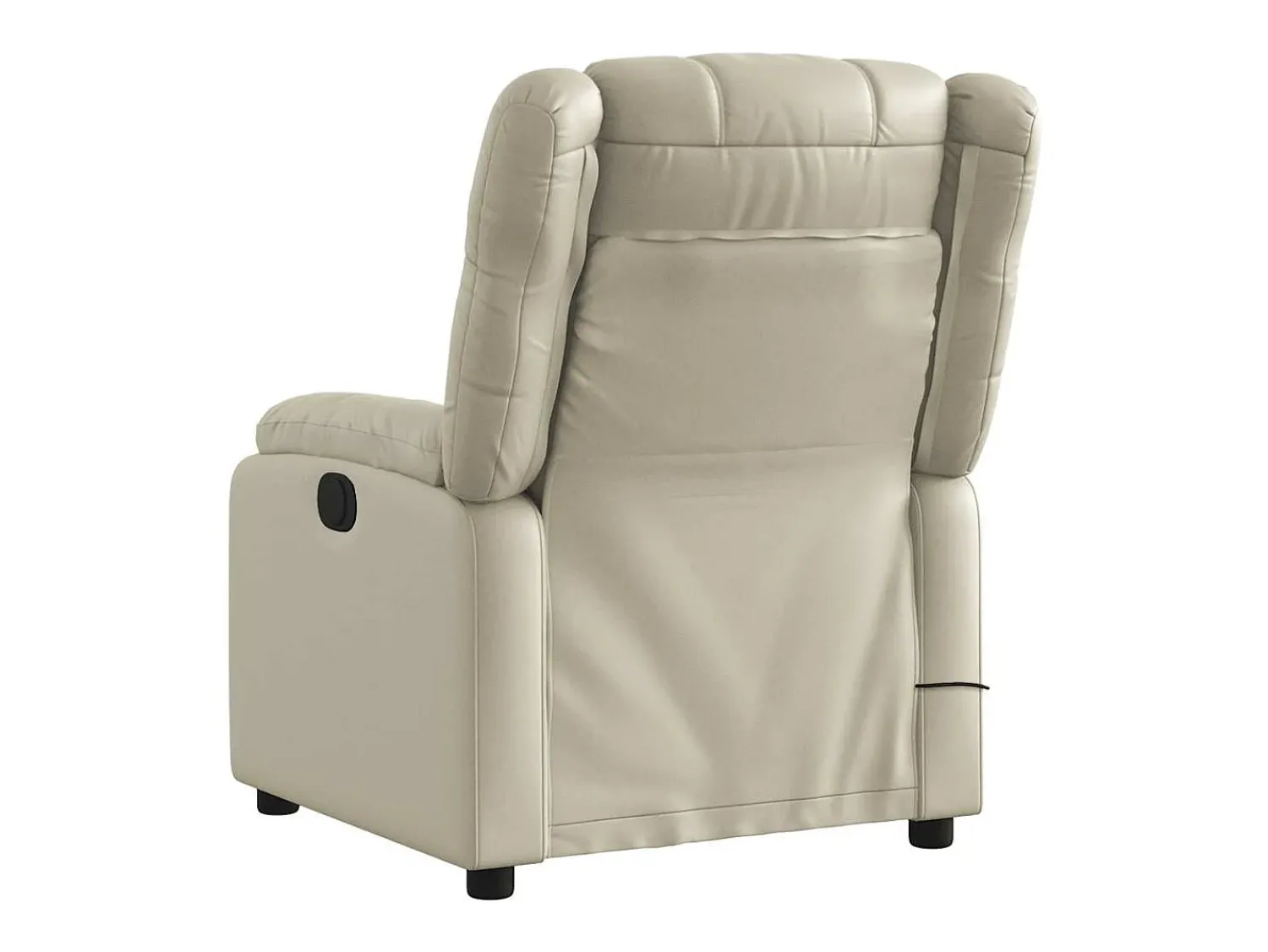 Poltrona* Poltrona massagens reclinável elétrica couro artificial SHL916008 Creme