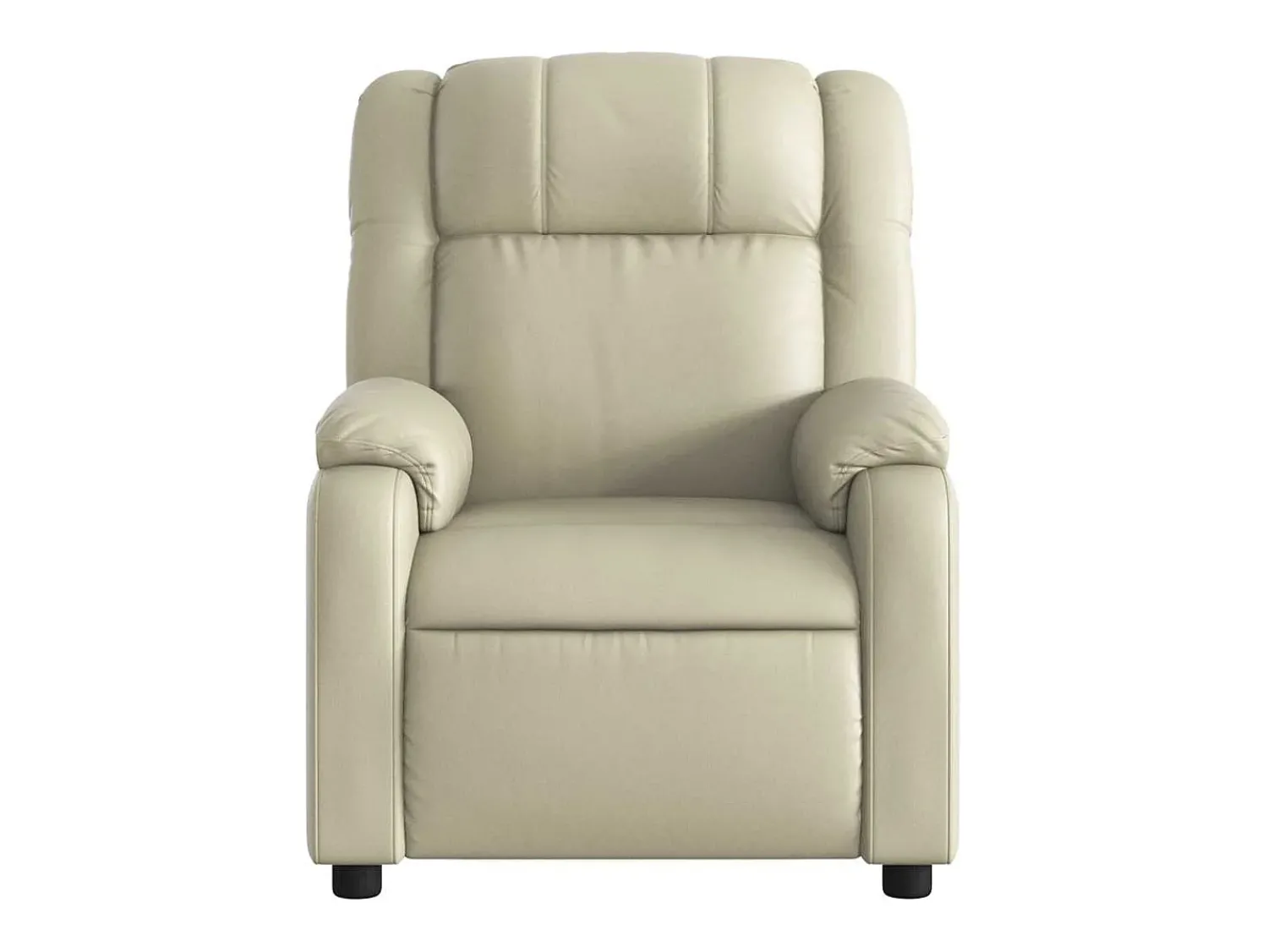 Poltrona* Poltrona massagens reclinável elétrica couro artificial SHL916008 Creme