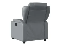 Poltrona| Poltrona massagens reclinável elétrica couro artif. SHL215387 Cinzento