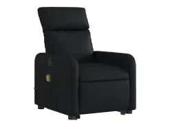 Poltrona| Poltrona massagens reclinável elevatória couro artificial SHL765395 Preto