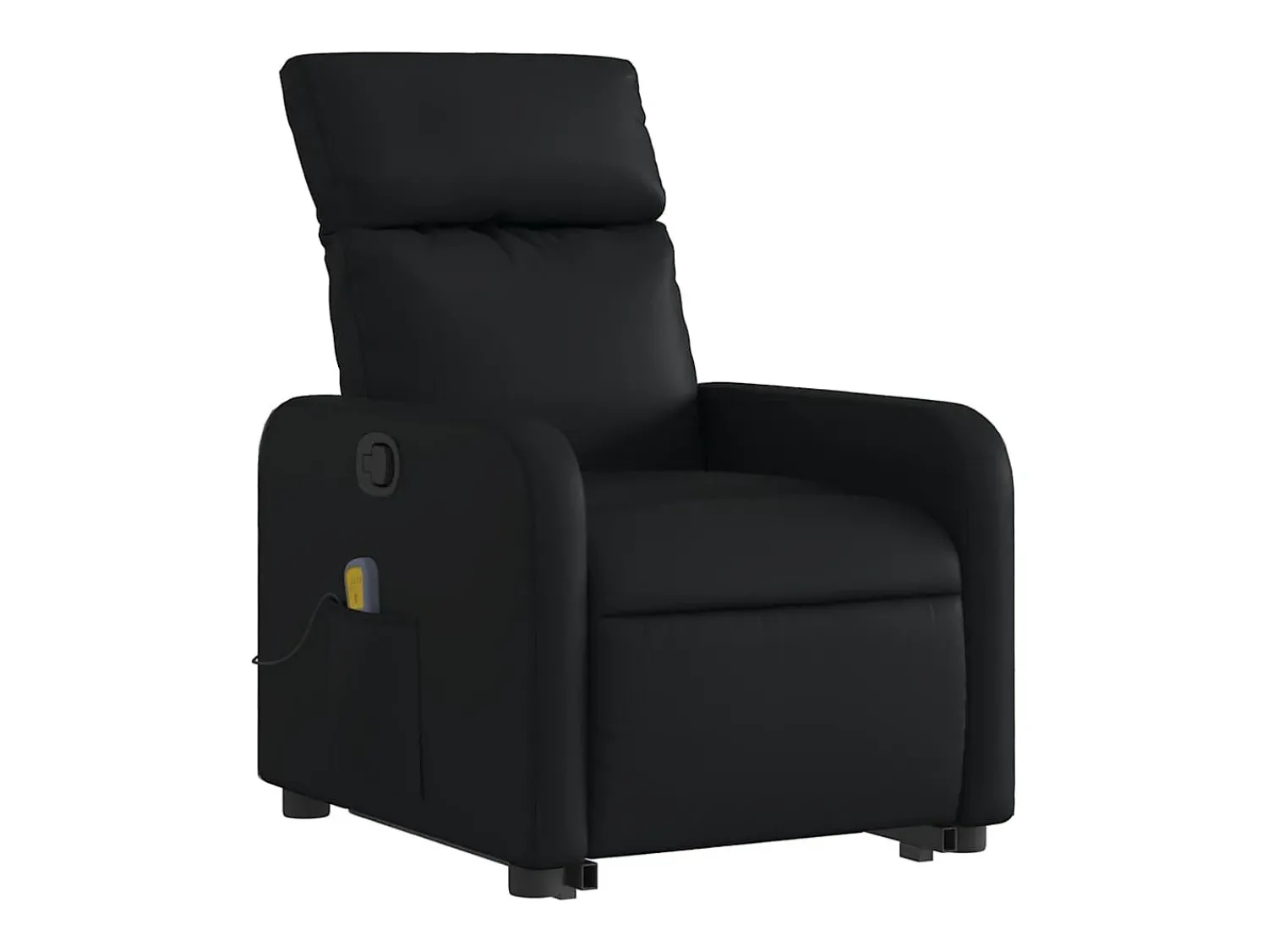 Poltrona| Poltrona massagens reclinável elevatória couro artificial SHL765395 Preto