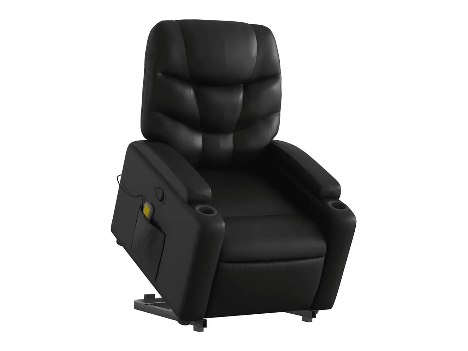 Poltrona massagens reclinável elevatória couro artificial SHL322824^ Poltrona