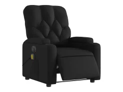 Poltrona massagens reclinável elétrica couro artificial SHL6984^ Poltrona