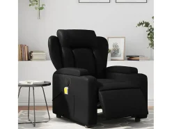 Poltrona| Poltrona massagens reclinável elétrica couro artificial SHL227945 Preto