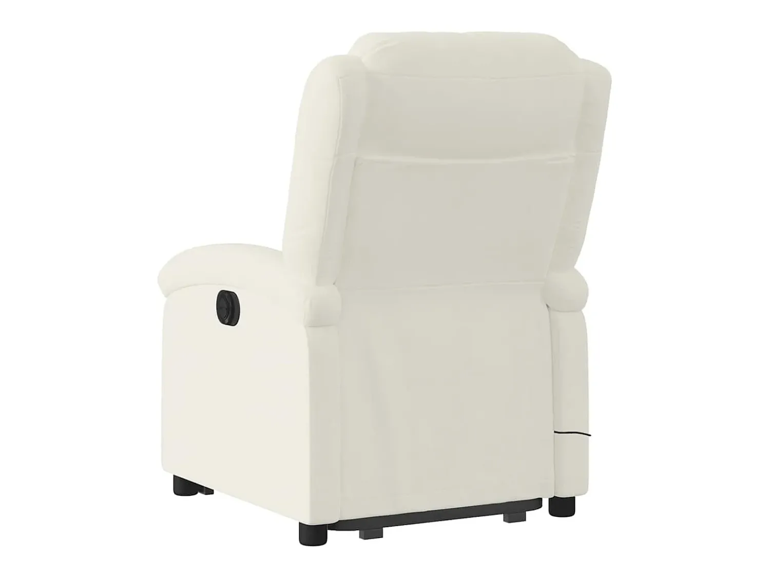 Poltrona*vidaxl Poltrona massagens reclinável elevatória elétrica veludo Creme