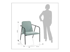 Clearance Poltrona MISYA menta Verde