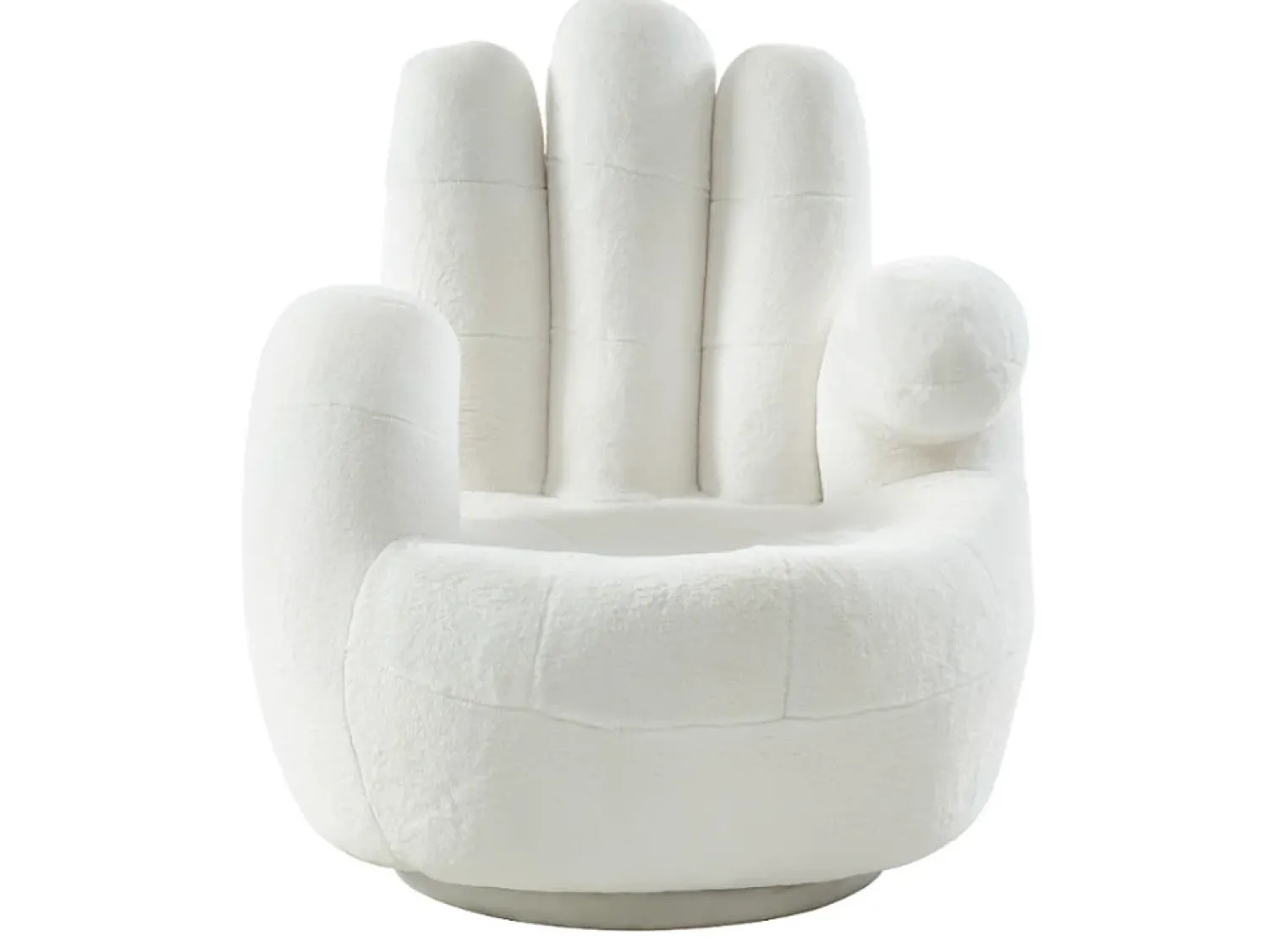 Poltrona|Vente-unique Poltrona mão giratória CATCHY em pele sintética - 3 cores Branco