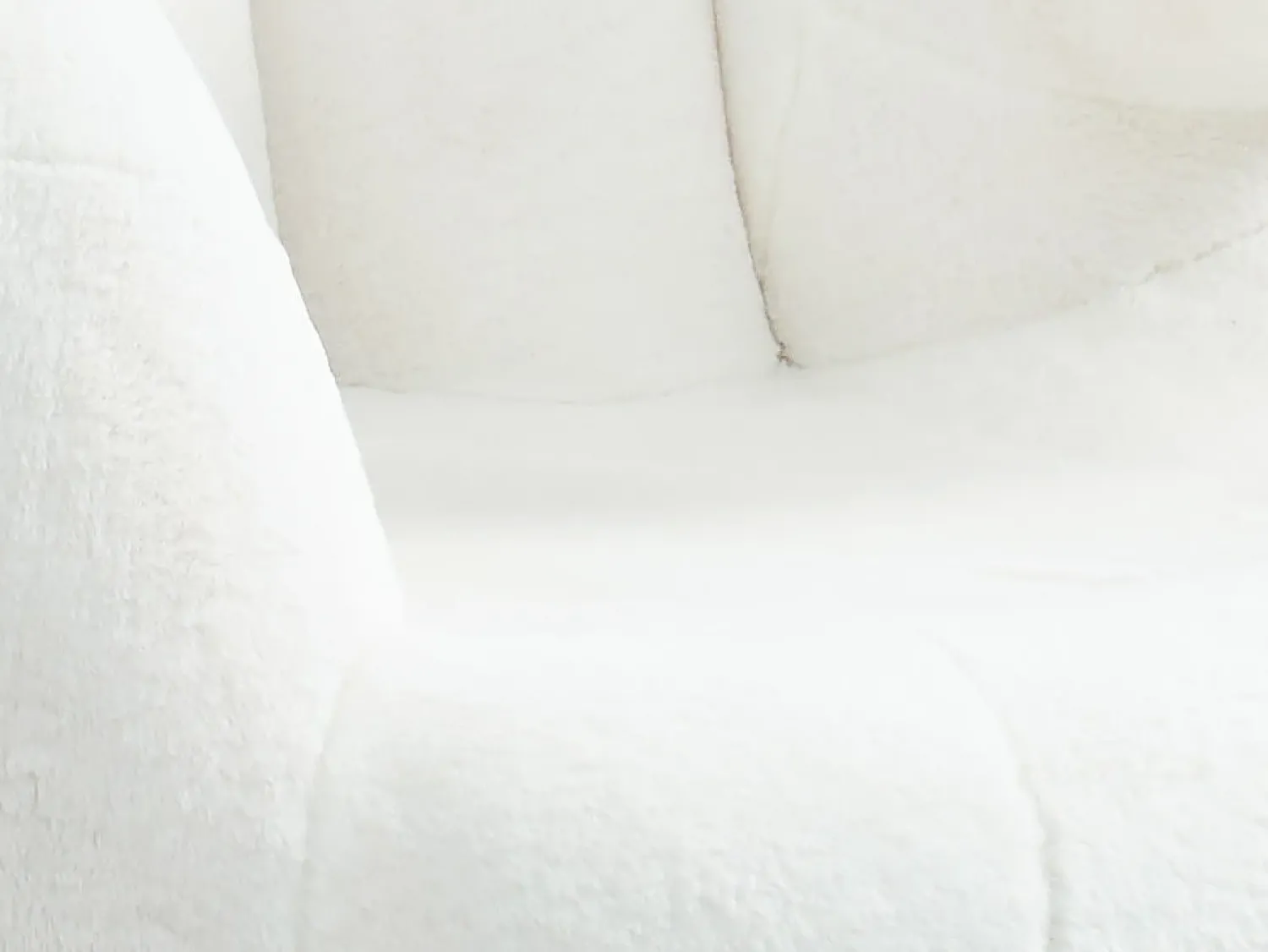 Poltrona|Vente-unique Poltrona mão giratória CATCHY em pele sintética - 3 cores Branco