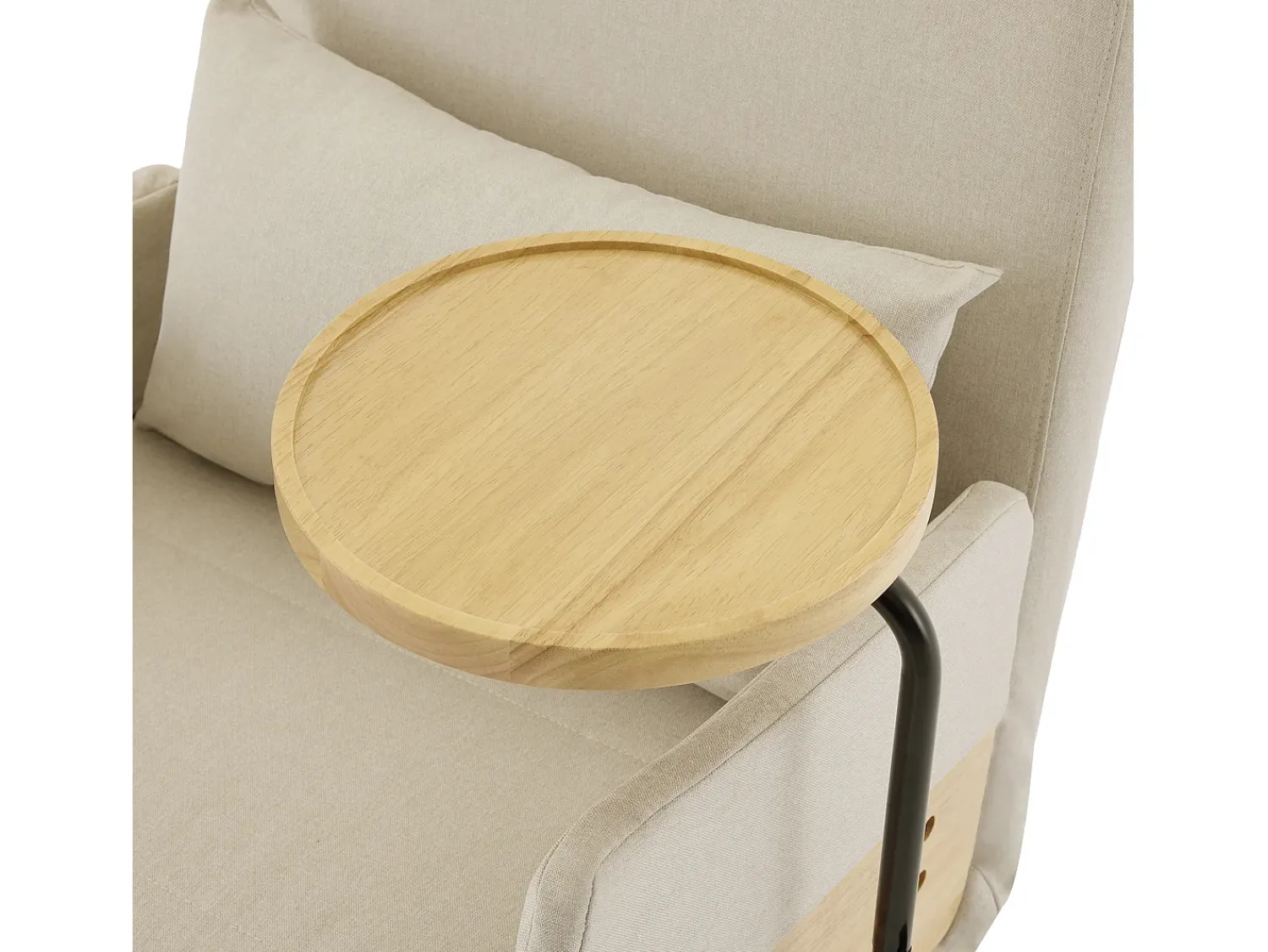 Poltrona|ModernLuxe Poltrona moderna 62x67x88 cm - Poltrona conversível 3 em 1 - Com função de cama - Poltrona dobrável estofada - Bege