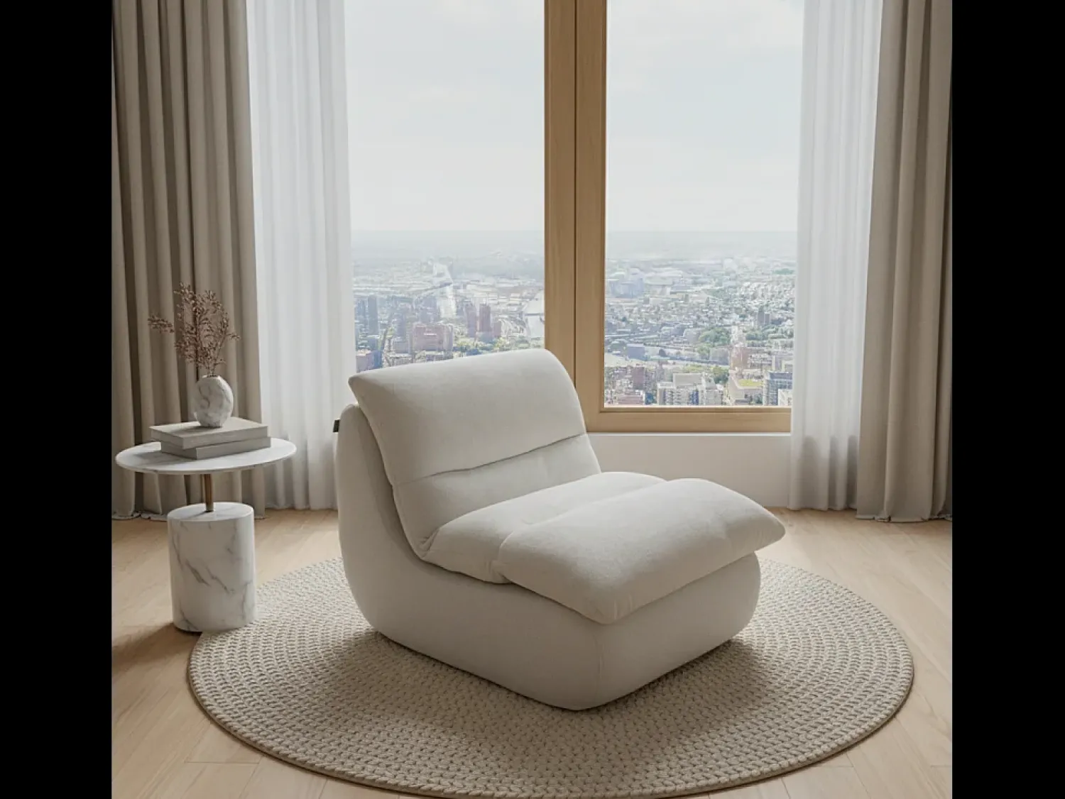 Poltrona| Poltrona Nuvia - branco Branco sujo