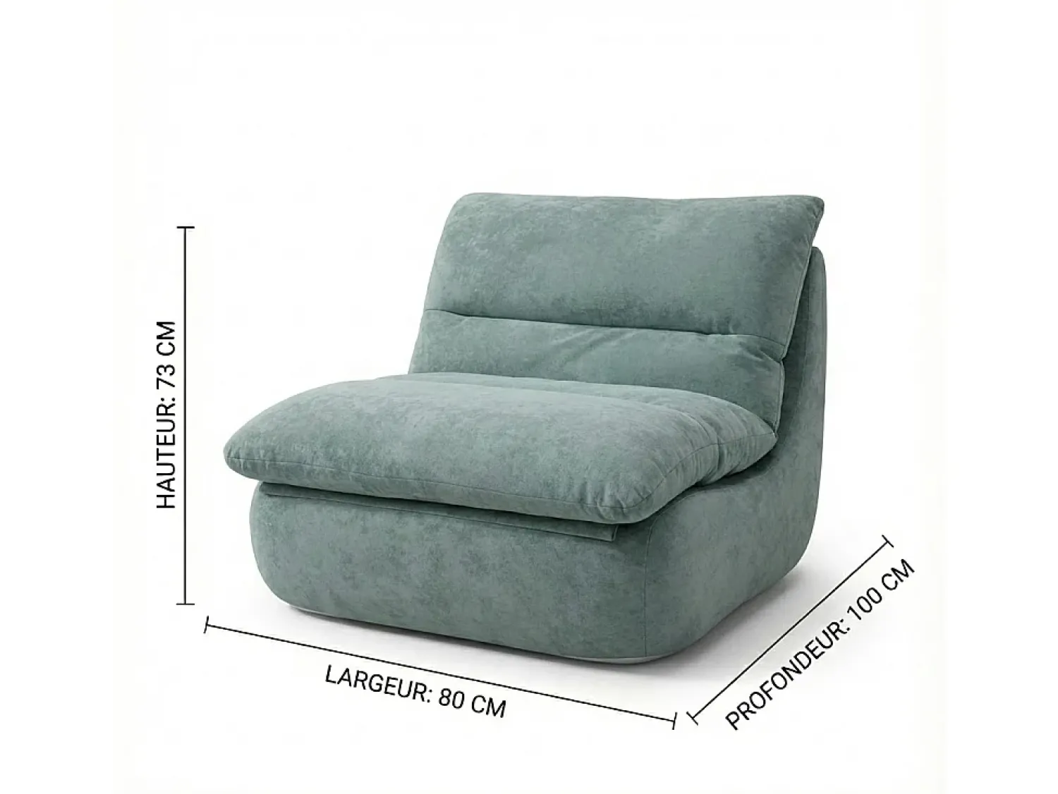 Hot Poltrona Nuvia - sálvia Verde claro
