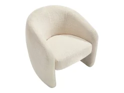 Poltrona*Vente-unique Poltrona para criança em tecido chenille ROMICOU Bege