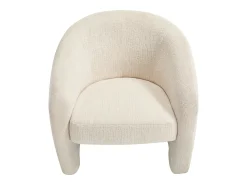 Poltrona*Vente-unique Poltrona para criança em tecido chenille ROMICOU Bege