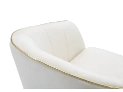 Online Poltrona Paris Creme/Dourado Cm 62X58X78 Bege