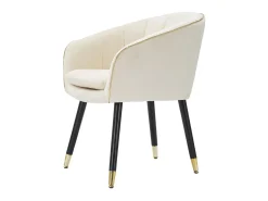 Online Poltrona Paris Creme/Dourado Cm 62X58X78 Bege