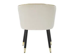 Online Poltrona Paris Creme/Dourado Cm 62X58X78 Bege